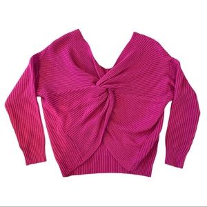 Main Strip Pullover Twist Sweater